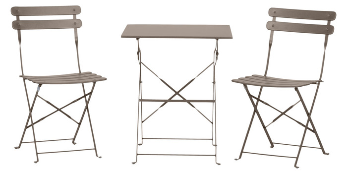 Caféset Honolulu Stål Varmgrå Sunlife